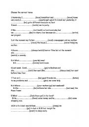 English Worksheet: grammar