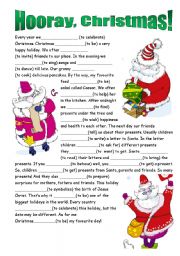 English Worksheet: Hooray, Christmas!