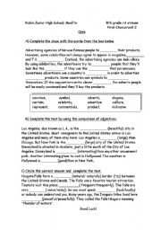 English Worksheet: Vocabulary Review