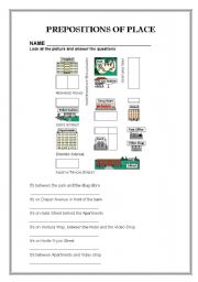 PREPOSITIONS OF PLACE