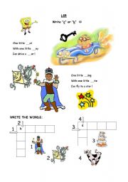 English Worksheet: Learning Letters 