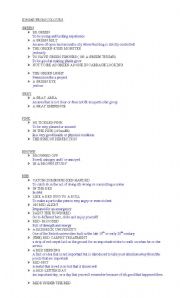 English Worksheet: Idioms