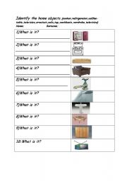 English Worksheet: Home 