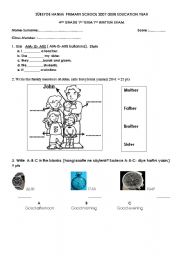 English Worksheet: exam