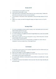 English Worksheet: Interview politicians