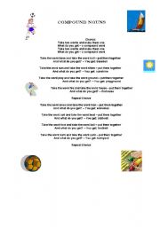 English Worksheet: compoud nouns