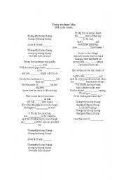 English Worksheet: Christmas Carol Fill-in