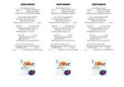 English Worksheet: Lover concerto