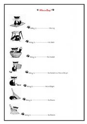 English Worksheet: where is betsy(prepositions of place)