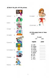 English worksheet: Elementary Level Worksheet