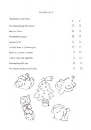 English Worksheet: months days seasons