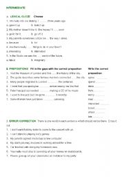 English Worksheet: some good practice!