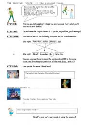 English Worksheet: Learn the passive voice with Peter Pan !