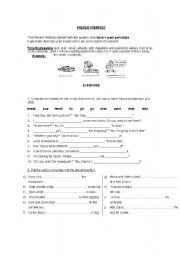 English Worksheet: present perfect