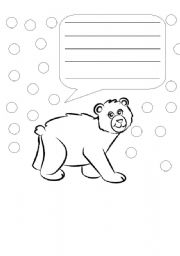 English Worksheet: When will it be spring? Literacy worksheet- speech bubbles