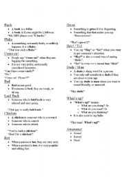 English Worksheet: slang