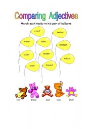 English worksheet: Comparing Adjectives