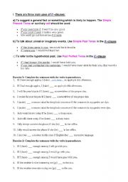 English worksheet: Conditional Sentences