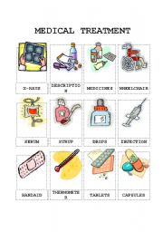 English Worksheet: Medical Treatment