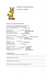English Worksheet: Rudolph the Red-nosed reindeer