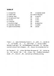 English worksheet: complete it!