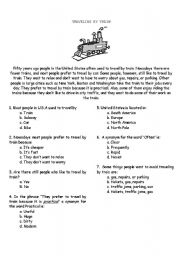 English Worksheet: The train