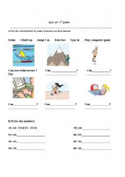 English Worksheet: quiz