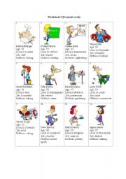 English Worksheet: Who are you?