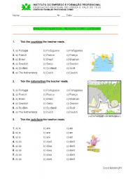 English Worksheet: Teste