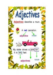 English worksheet: Adjectives