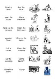 English Worksheet: Household duties