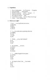 English Worksheet: grammar