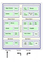 English Worksheet: map