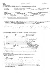 English Worksheet: worksheet