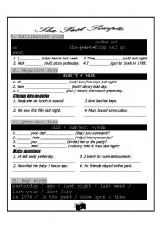 English Worksheet: The past simple tense