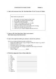 English Worksheet: Comparison