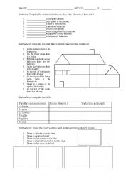 English Worksheet: house home 