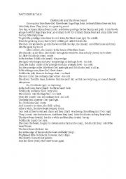 English worksheet: Past simple tale