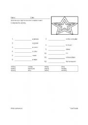 English Worksheet: Write sentences using the words above.