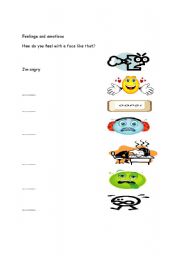 English Worksheet: Feelings