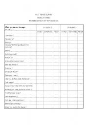 English worksheet: Past Survey