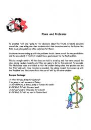 English Worksheet: Plans and Problems