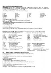 English Worksheet: games