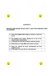 English Worksheet: reading