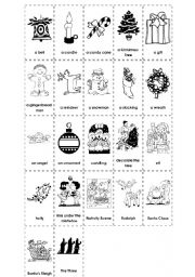 English Worksheet: CHRISTMAS VOCABULARY