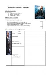 English Worksheet: I, Robot