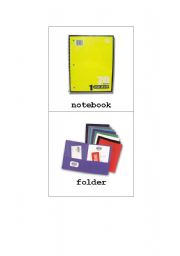 English Worksheet: School Supplies Pictures