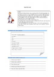 English Worksheet: Remedial work