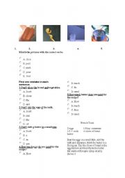 English worksheet: easy reading comprehension