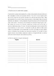 A lesson for cognates